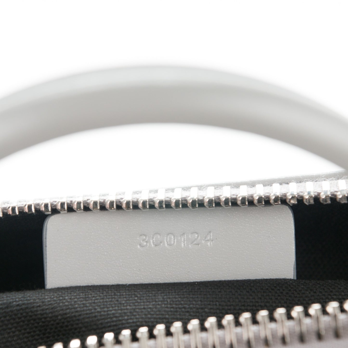 Shiny Lord Calfskin Small Antigona Pearl Grey
