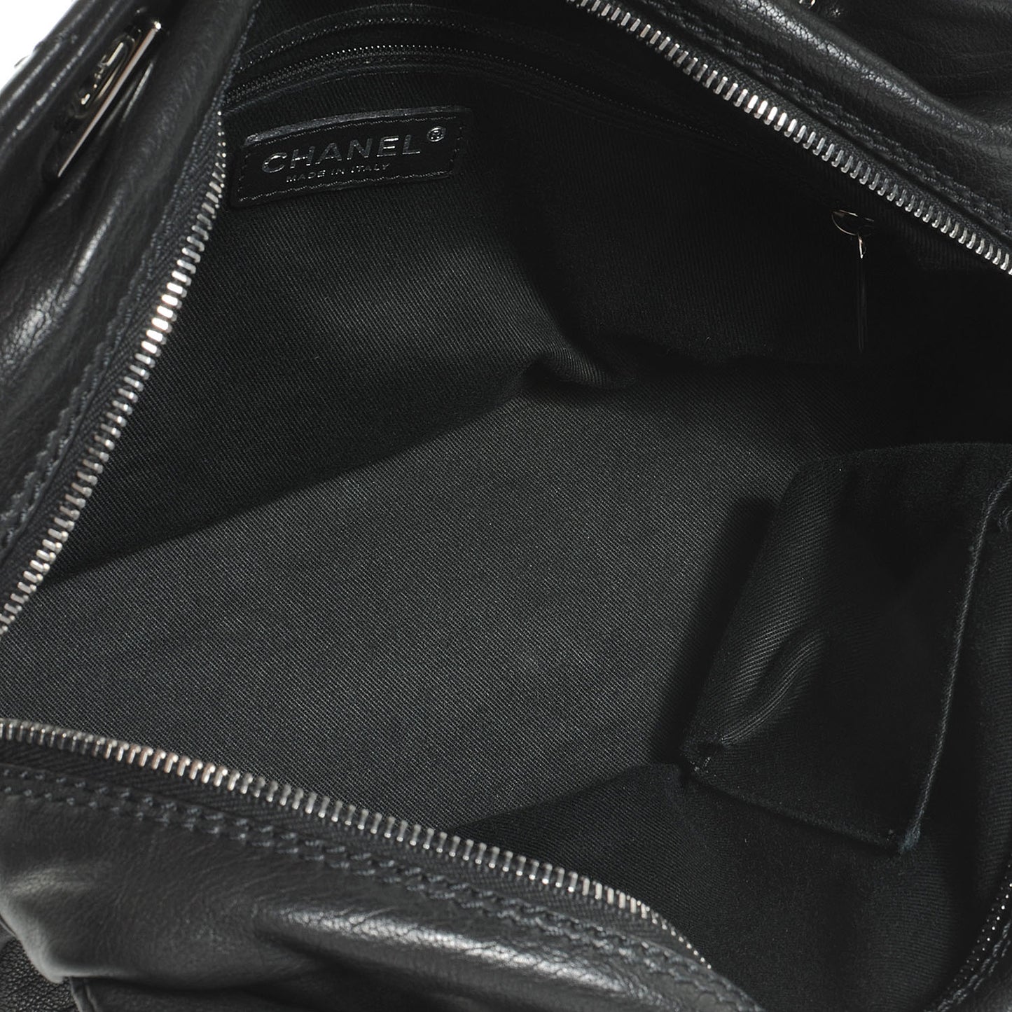 Calfskin Small Diamond Stitch Tote Black