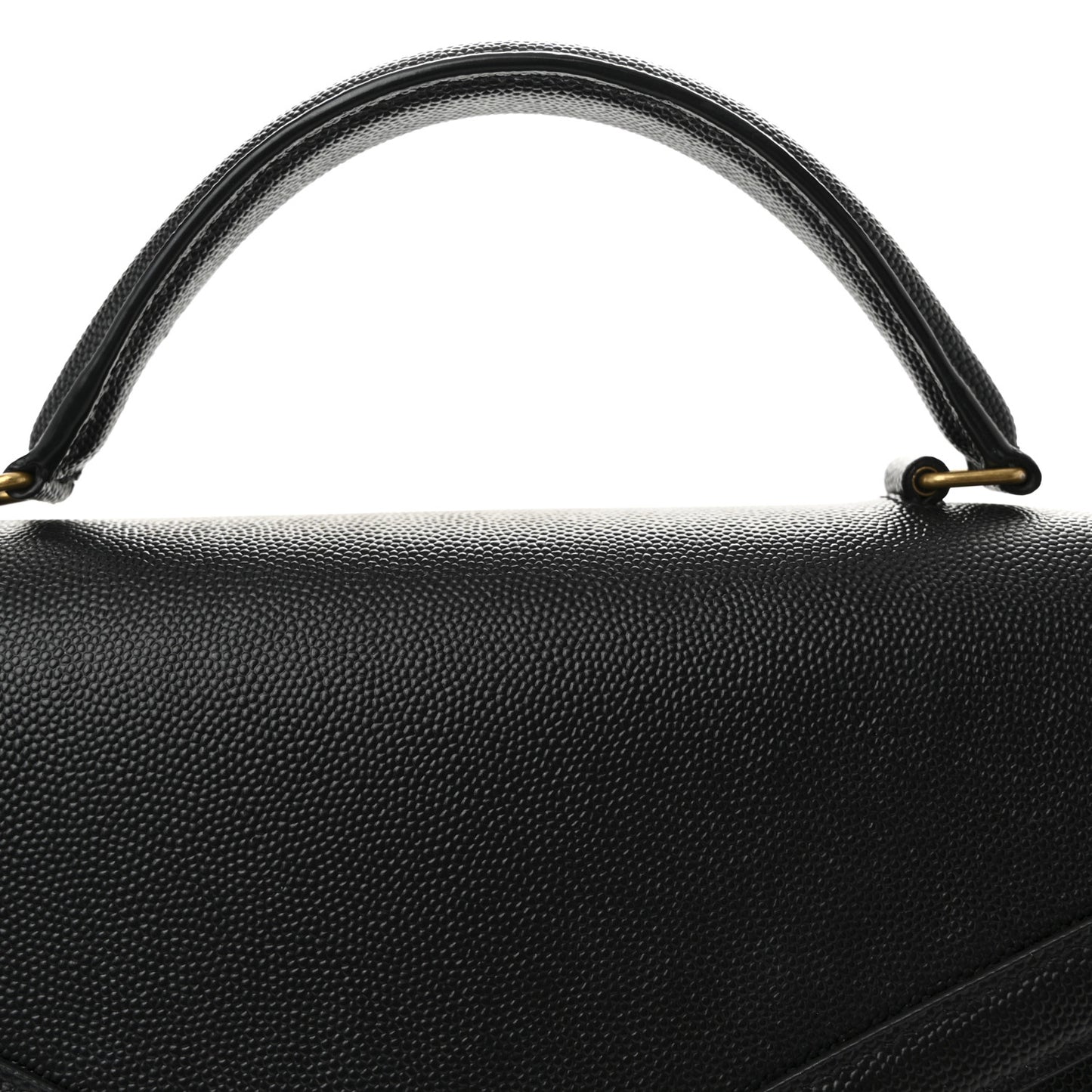 Grain de Poudre Medium Classic Monogram Cassandra Top Handle Black