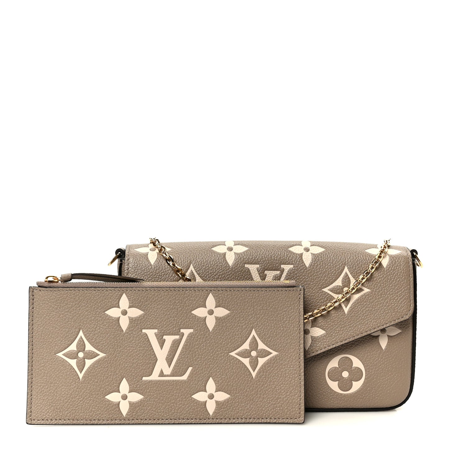 Empreinte Monogram Giant Felicie Pochette Tourterelle Creme