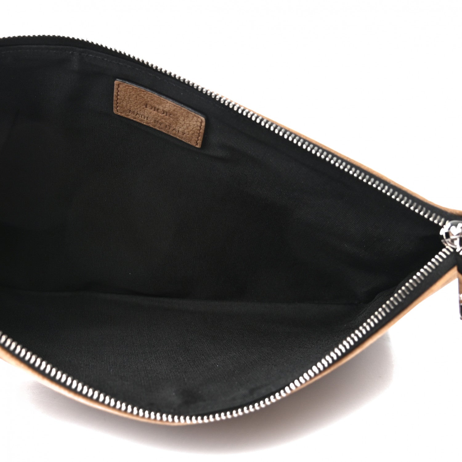 Christian Dior Suede Zip Pouch Beige 5 of 7