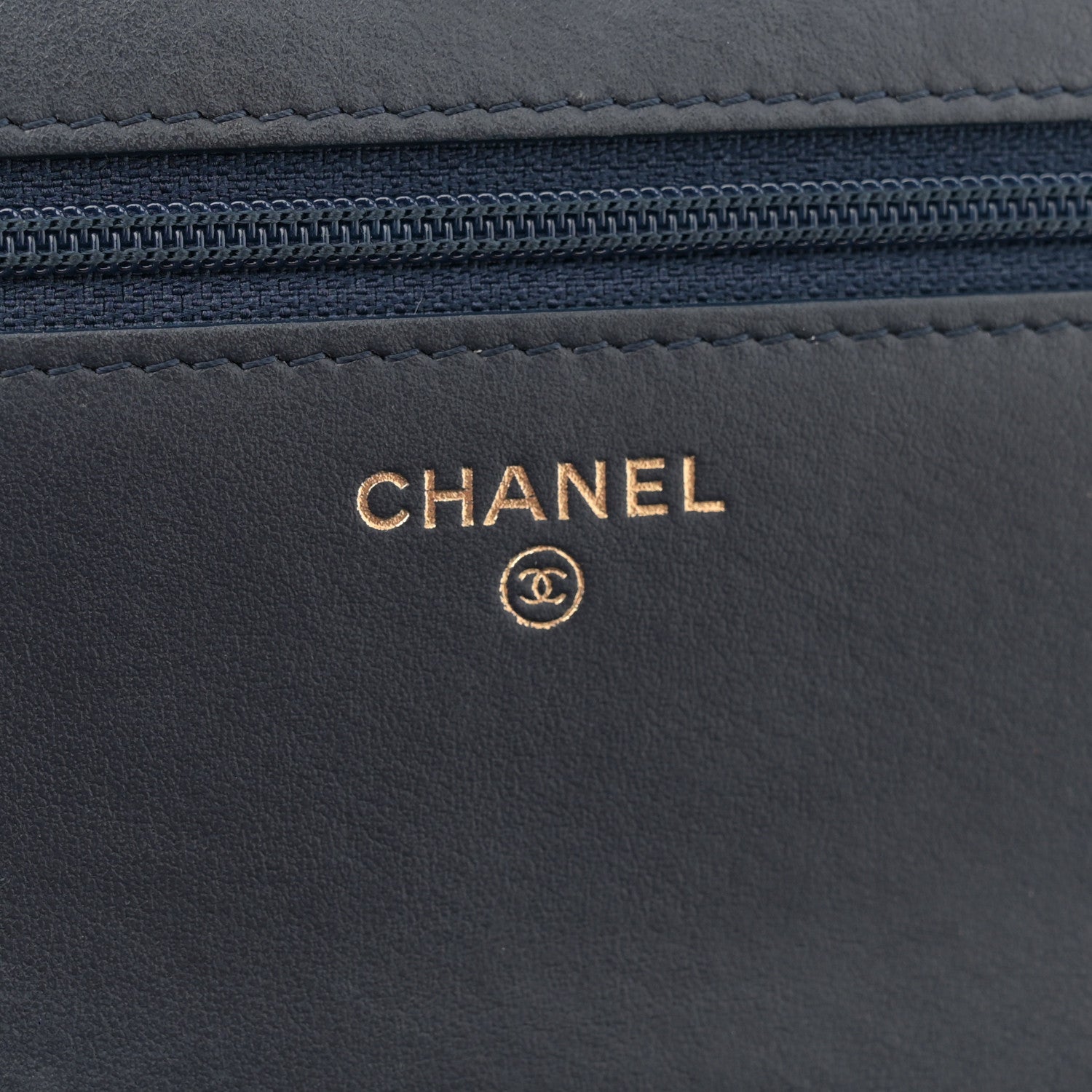 Chanel Caviar Quilted Boy Wallet On Chain WOC Navy 6 of 13