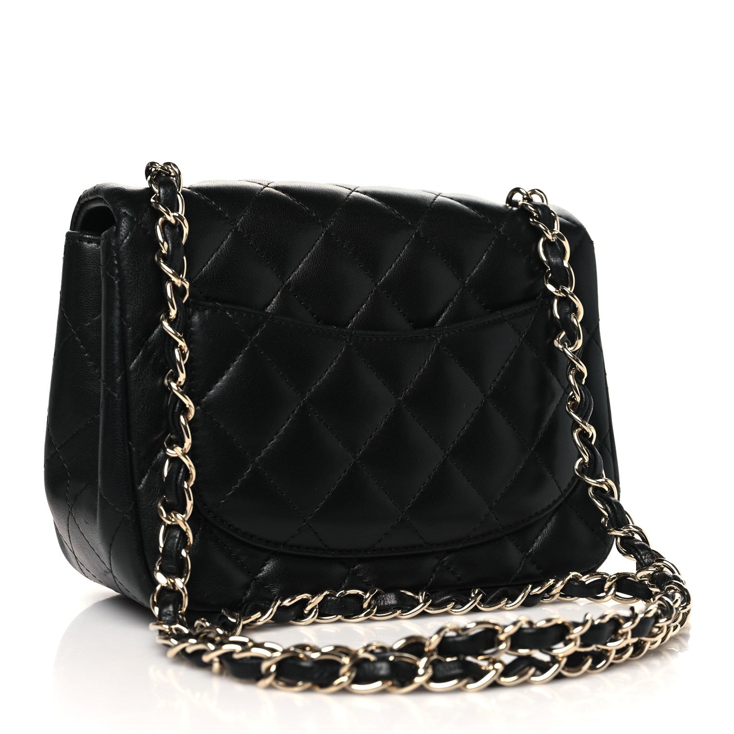 Chanel Lambskin Quilted Mini Square Flap Black 3 of 11
