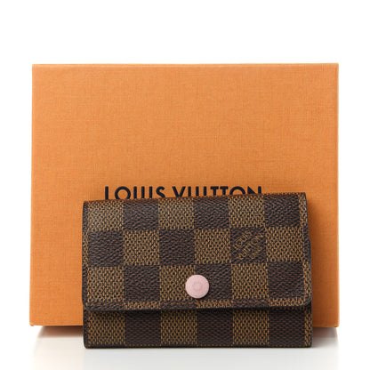 Louis Vuitton Damier Ebene Multicles 6 Key Holder Rose Ballerine 11 of 11