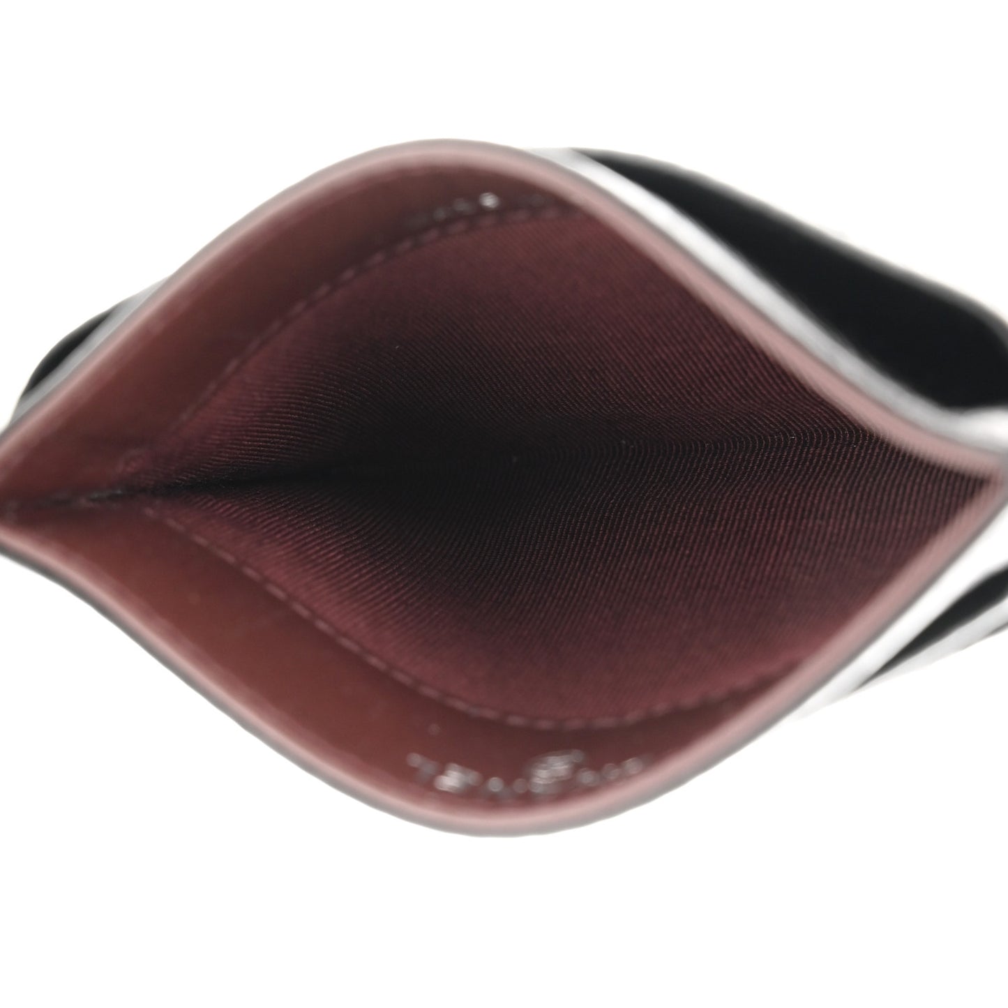 Caviar Quilted Card Holder Black