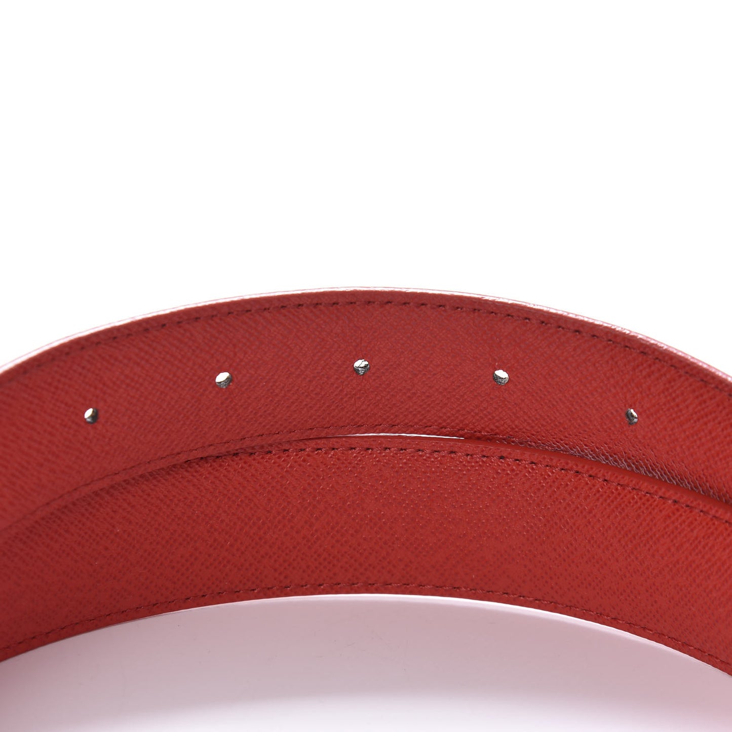 Calfskin Monogram LV Initiales Reversible Belt 80 32 Red