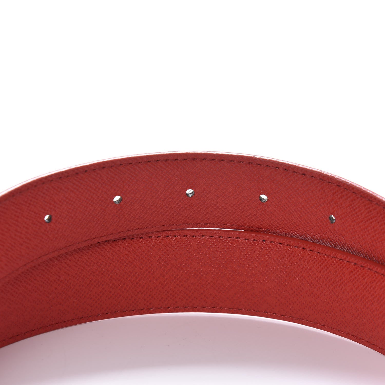 Louis Vuitton Calfskin Monogram LV Initiales Reversible Belt 80 32 Red 4 of 6