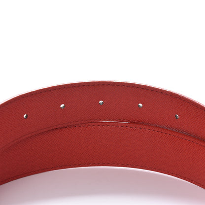 Louis Vuitton Calfskin Monogram LV Initiales Reversible Belt 80 32 Red 4 of 6