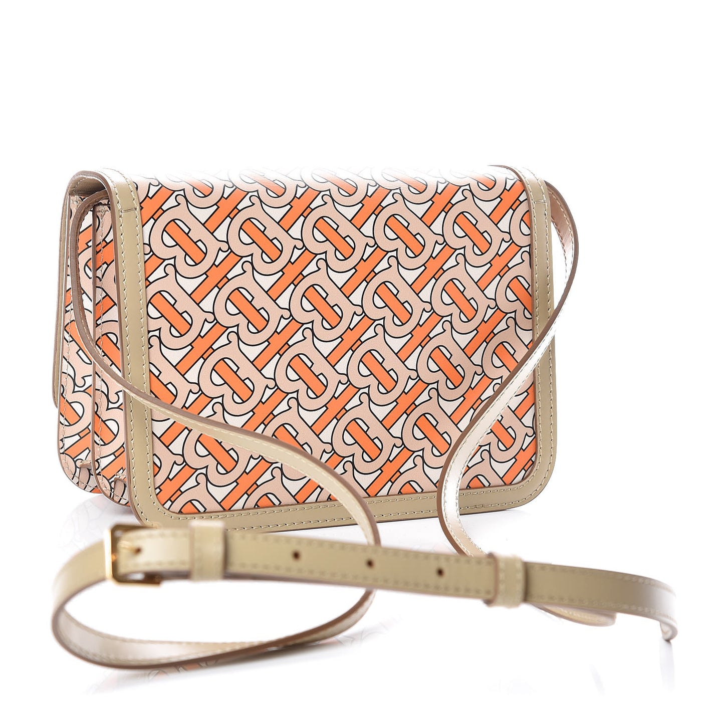 Calfskin Monogram Small TB Bag Bright Orange