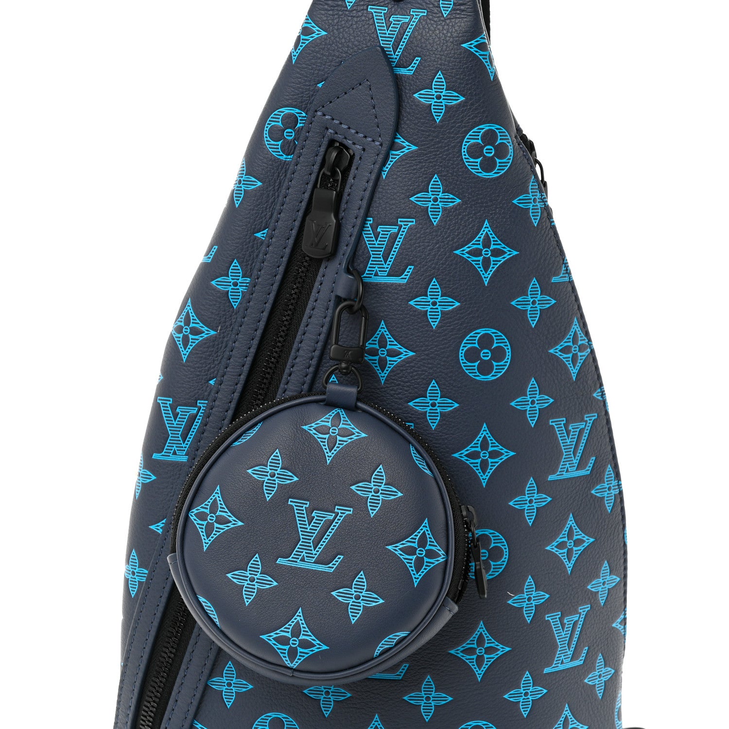 Louis Vuitton Monogram Shadow Duo Slingbag Navy River Blue 7 of 9