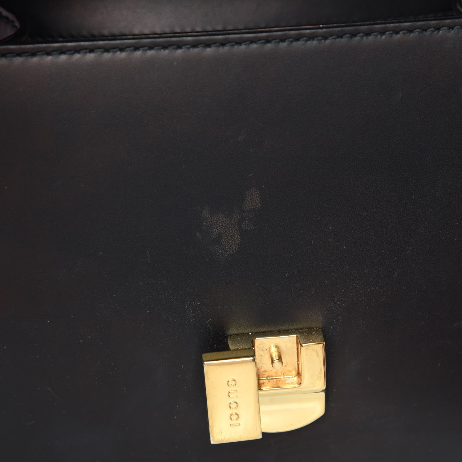 Gucci Calfskin Mini Sylvie Top Handle Bag Black 13 of 14