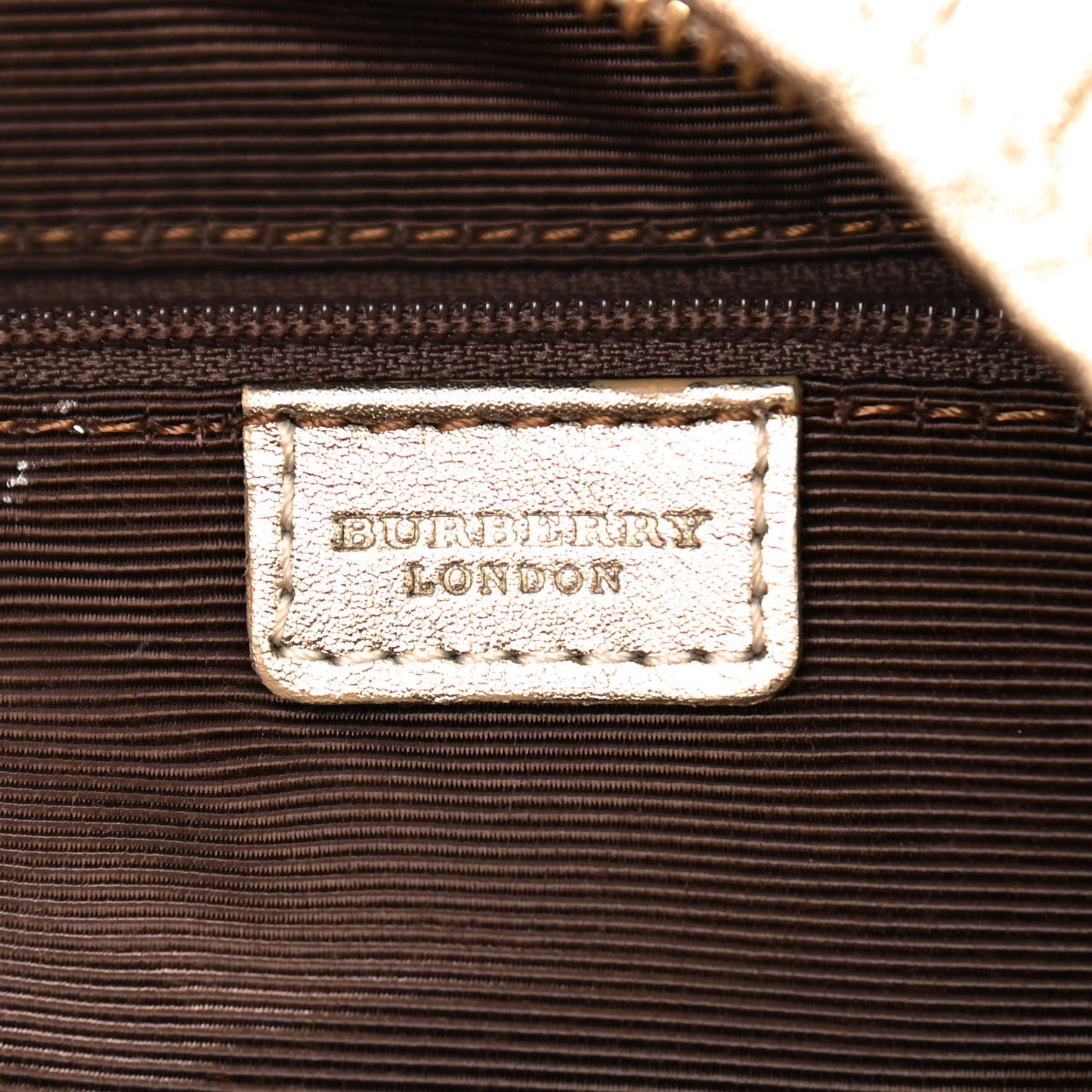 Metallic Calfskin Embossed Hobo Gold