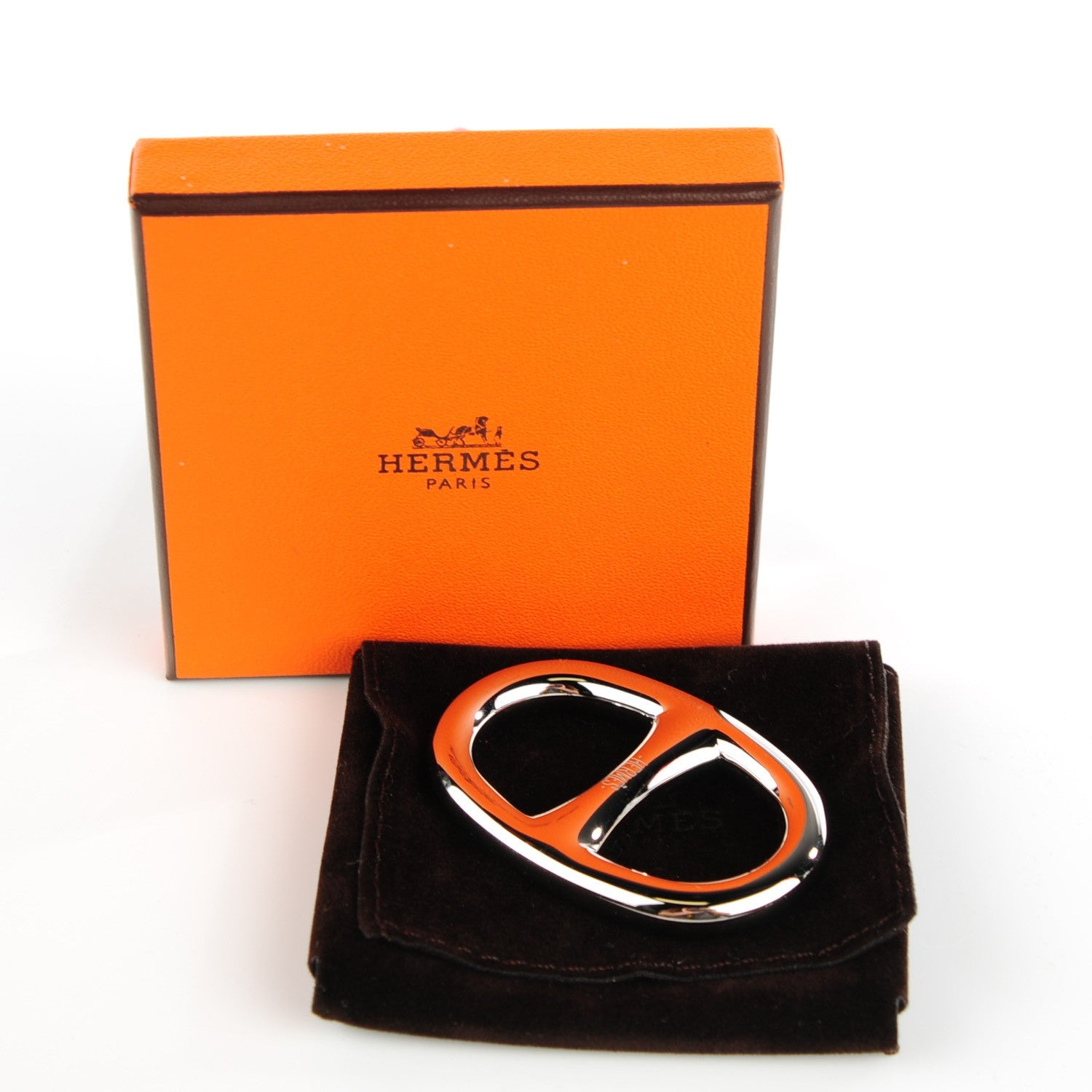 Hermes Palladium Chaine D'Ancre Scarf Ring 4 of 5