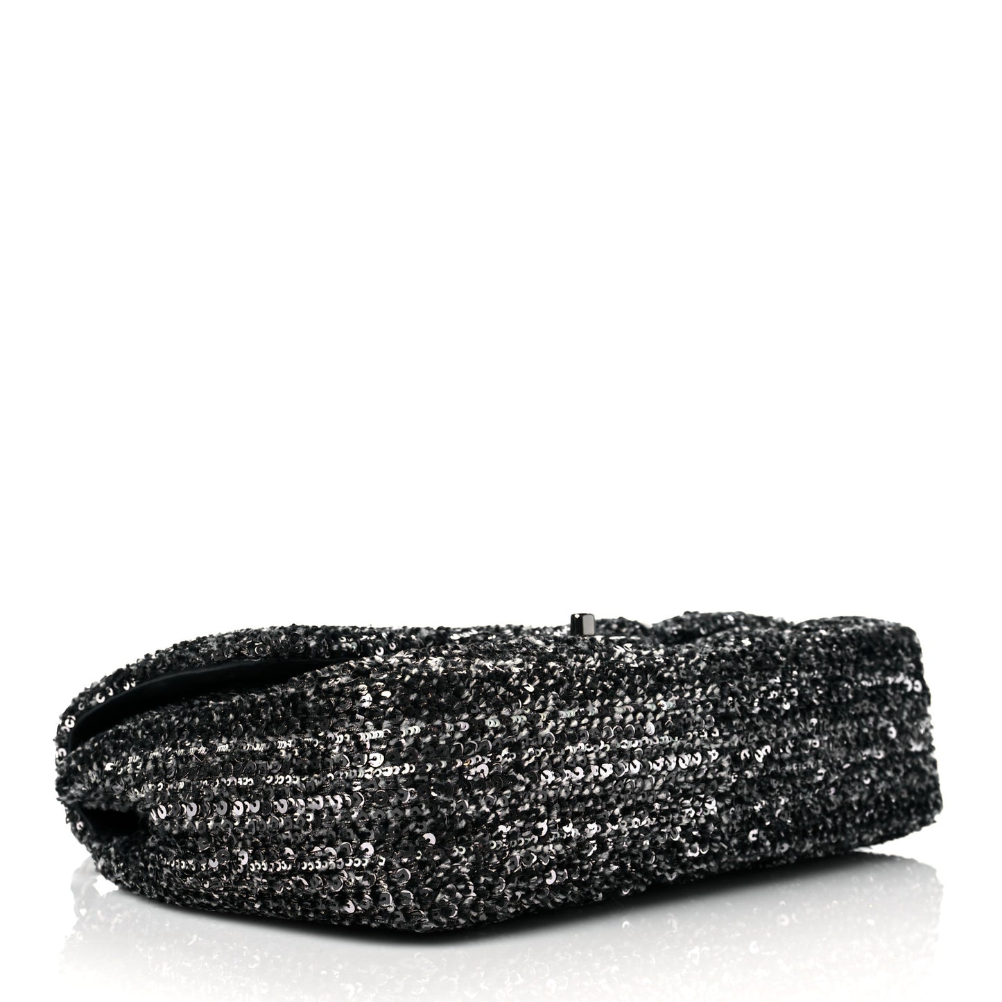 Sequin Small Single Flap Silver