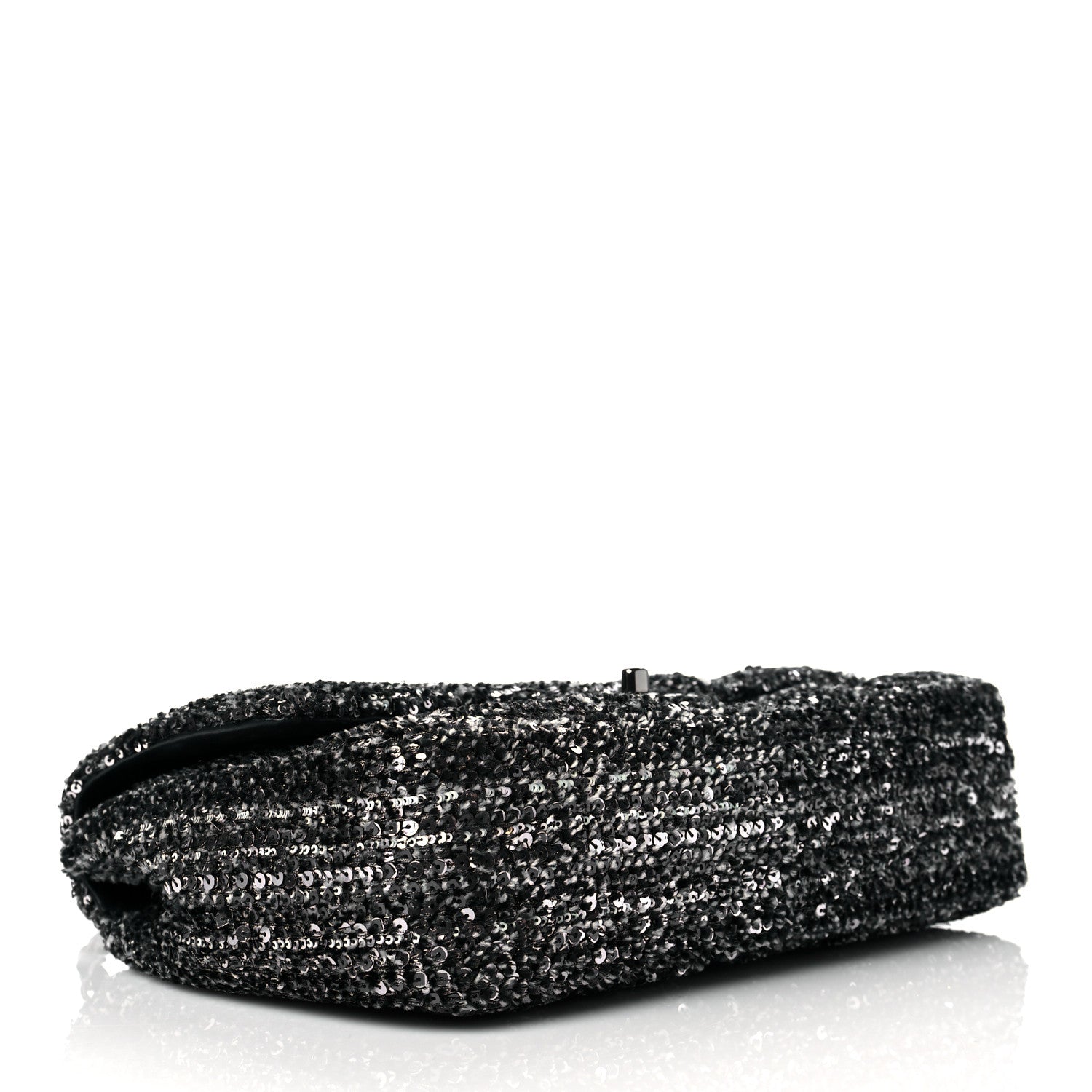 Chanel Sequin Small Single Flap Silver 4 of 11