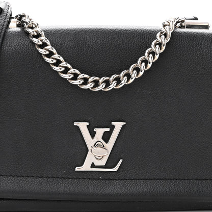 Louis Vuitton Calfskin Lockme II Chain Bag BB Black 7 of 9