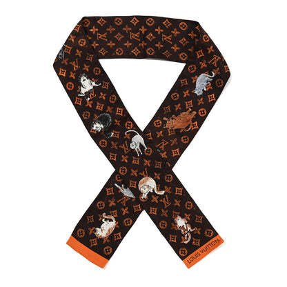 Louis Vuitton Silk Catogram Classic Bandeau Marron 1 of 3