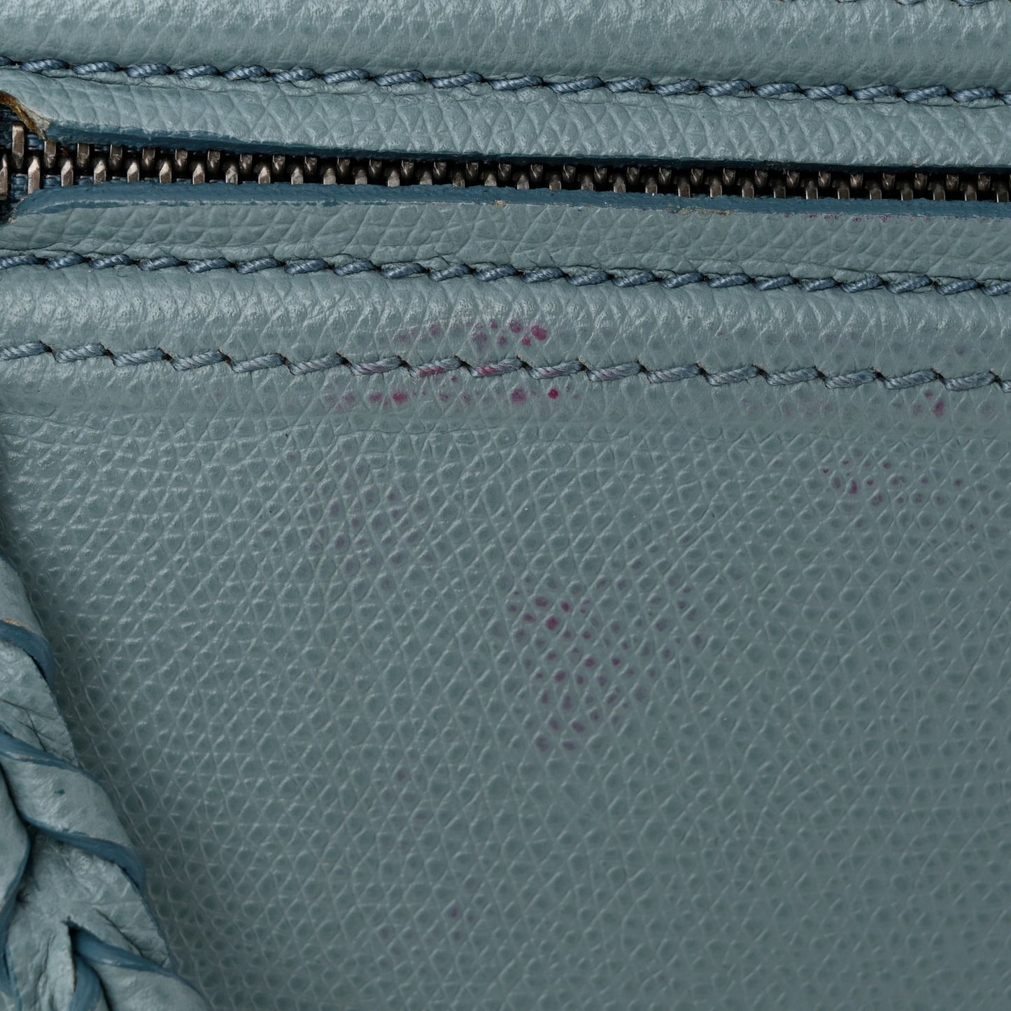 Grained Calfskin Medium Phantom Luggage Sky Blue