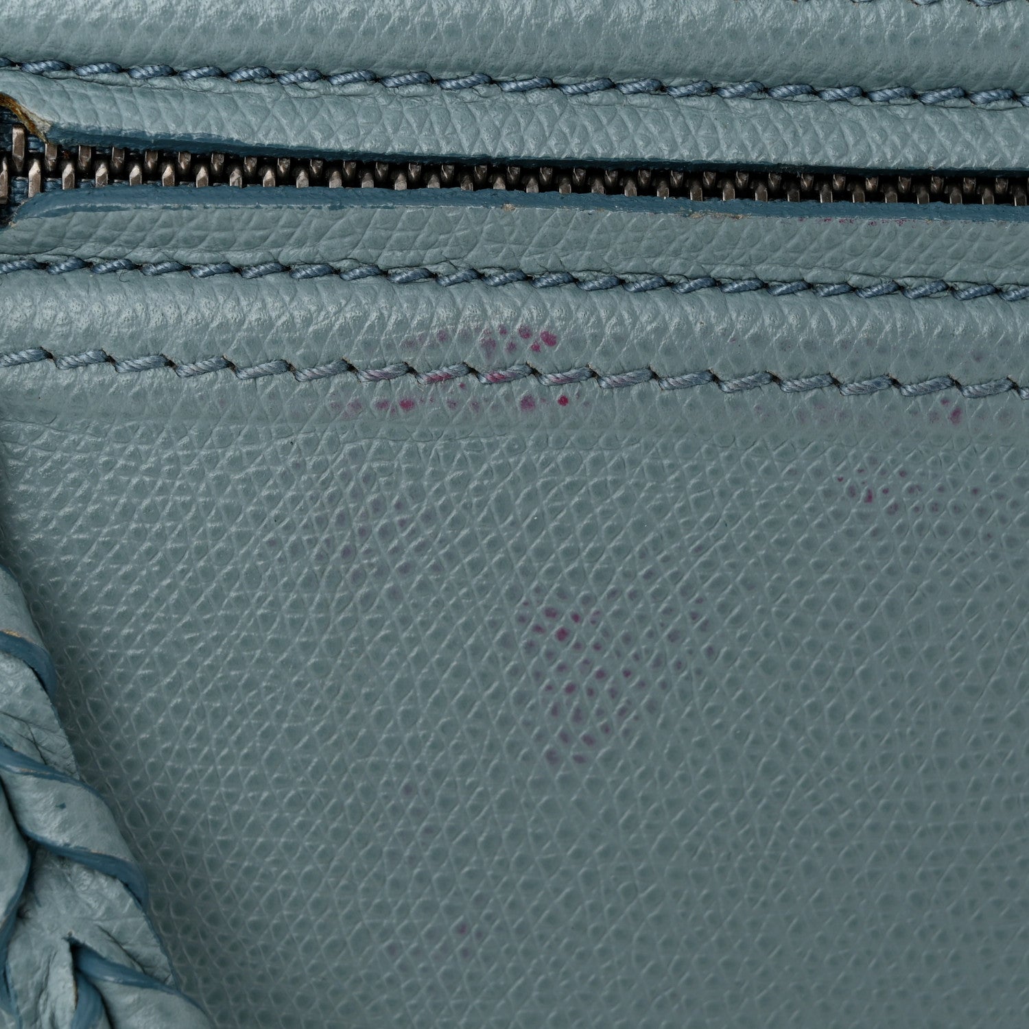 Celine Grained Calfskin Medium Phantom Luggage Sky Blue 13 of 15