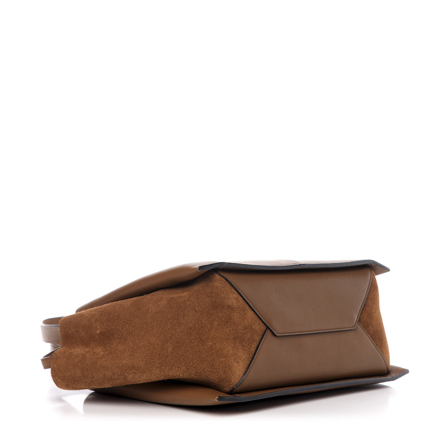 Celine Smooth Calfskin Suede Small Tri-Fold Bag Camel 3 of 11