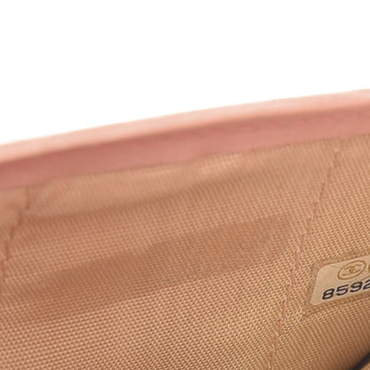 Chanel Grained Calfskin CC Button Wallet Pink 9 of 24