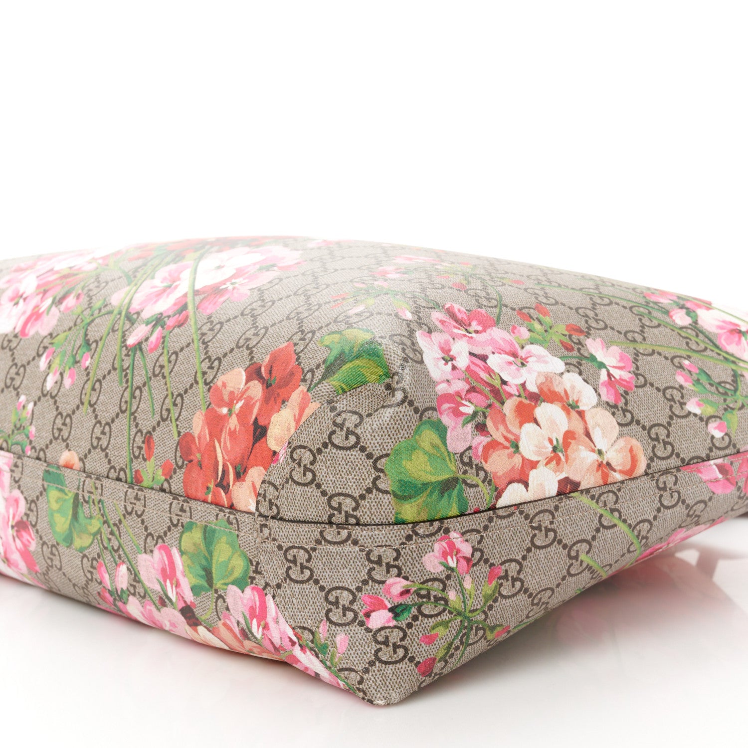 Gucci GG Supreme Monogram Blooms Medium Reversible Tote Beige Multicolor Dry Rose 11 of 11