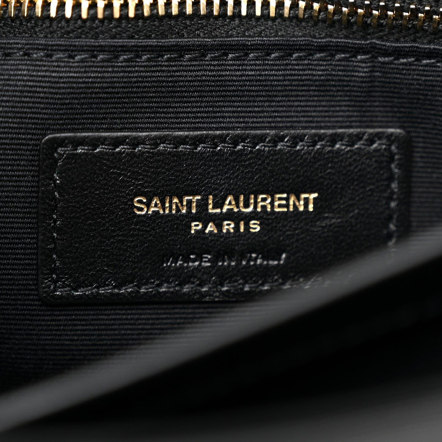 Calfskin Y Quilted Monogram Toy Loulou Crossbody Bag Black