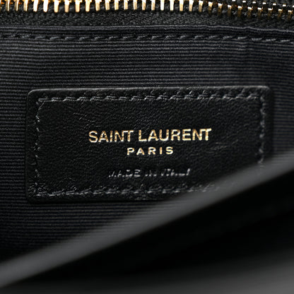 Saint Laurent Calfskin Y Quilted Monogram Toy Loulou Crossbody Bag Black 6 of 11
