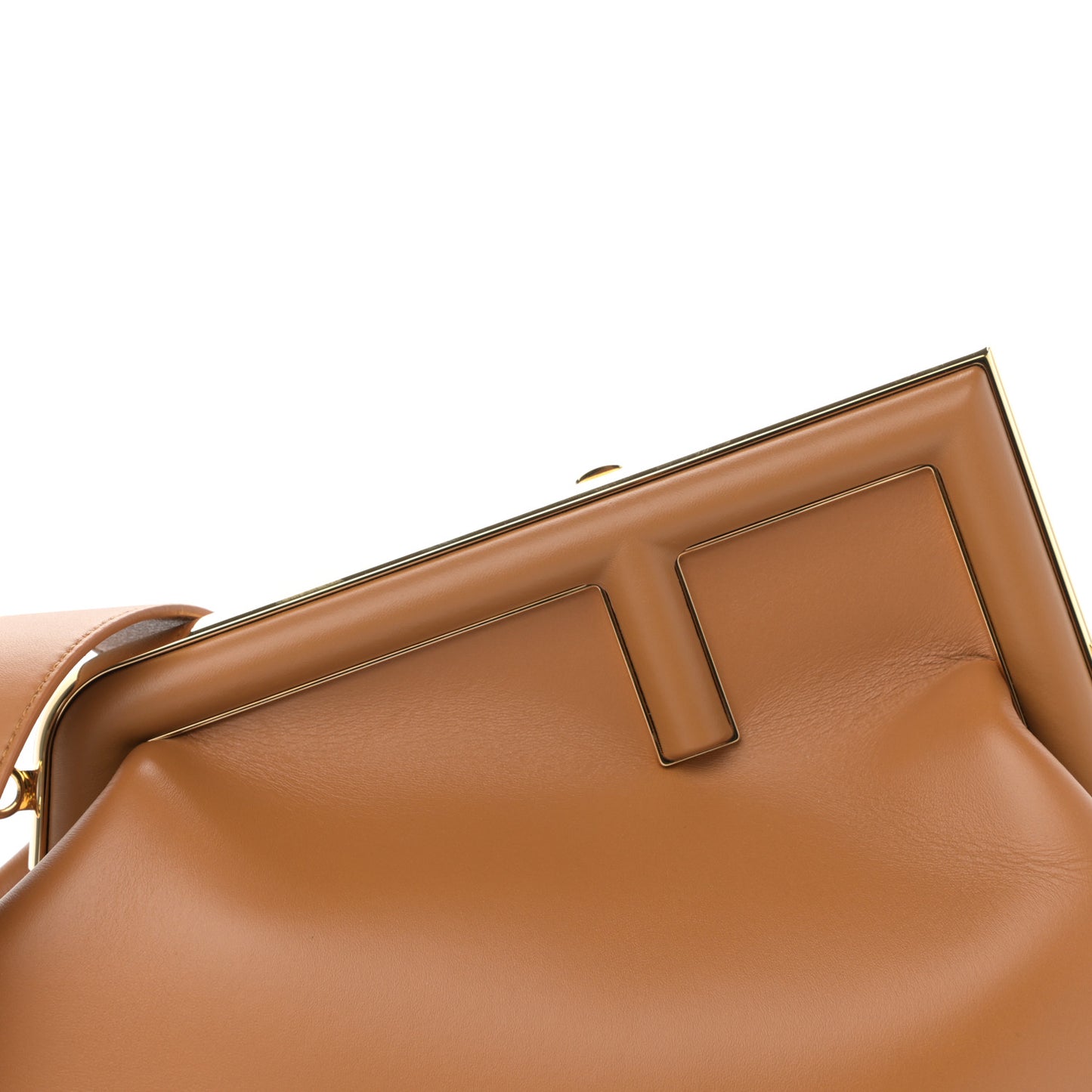 Shiny Nappa Medium Fendi First Caramello