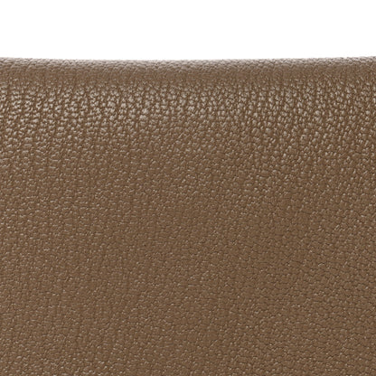 Hermes Chevre Mysore Calvi Duo Card Case Etoupe 8 of 9
