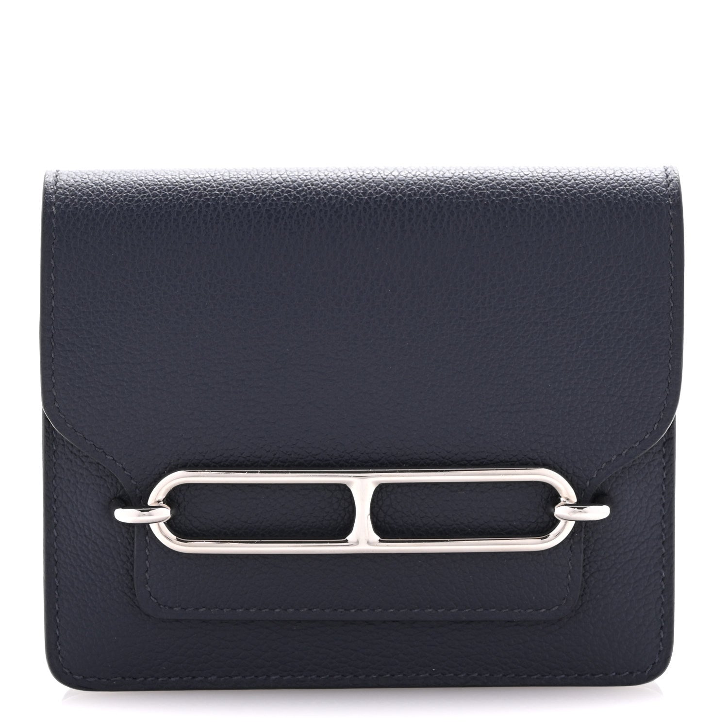 Hermes Evercolor Roulis Slim Wallet Bleu Nuit 1 of 12
