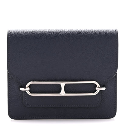 Hermes Evercolor Roulis Slim Wallet Bleu Nuit 1 of 12