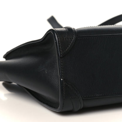 Celine Smooth Calfskin Nano Luggage Black 7 of 8