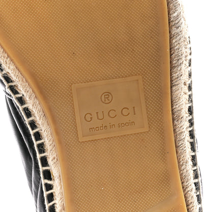 Gucci Nappa Matelasse GG Marmont Espadrilles 41 Black 6 of 13