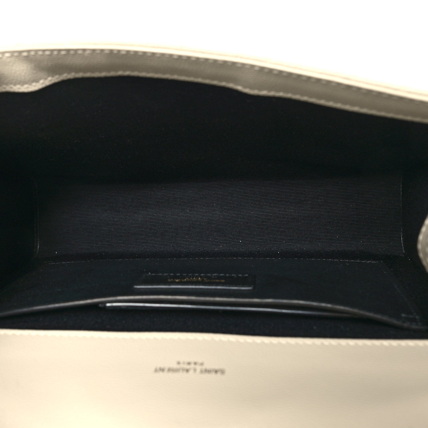 Saint Laurent Grain De Poudre Textured Mixed Matelasse Triquilt Medium Monogram Satchel Crema Soft 9 of 21