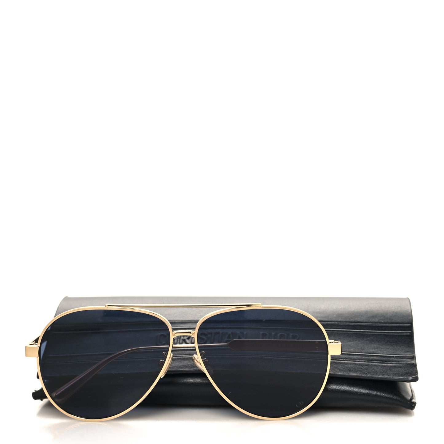 DiorCannage A1U Metal Sunglasses Gold