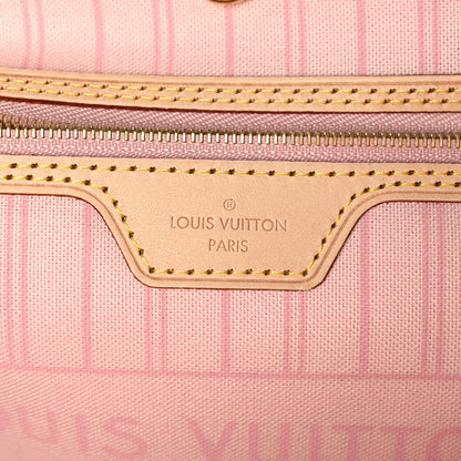 Louis Vuitton Damier Azur Neo Neverfull MM Rose Ballerine 6 of 8