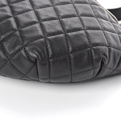 Chanel Calfskin Quilted Banane Waist Bag Fanny Pack Black 10 of 10
