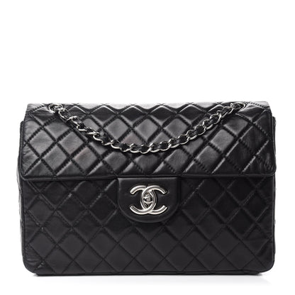 Chanel Lambskin Quilted Maxi Single Flap Black 1 of 11