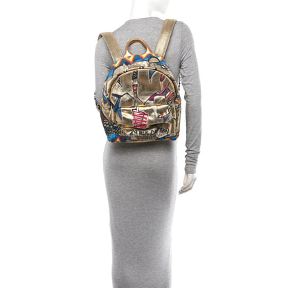 Chanel Graffiti Printed Canvas Street Spirit Backpack Multicolor 2 of 10