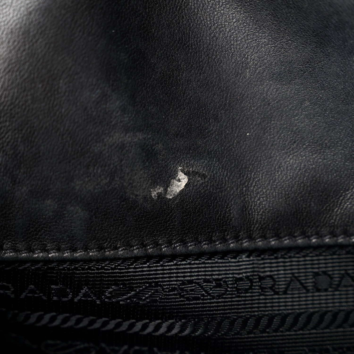 Prada Nappa Frills Tote Black 12 of 14