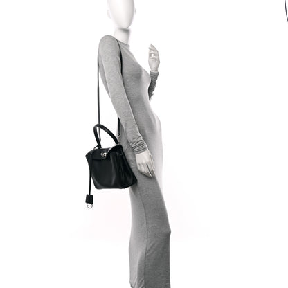 Balenciaga Natural Smooth Calfskin Small Rodeo Top Handle Handbag Black 2 of 9