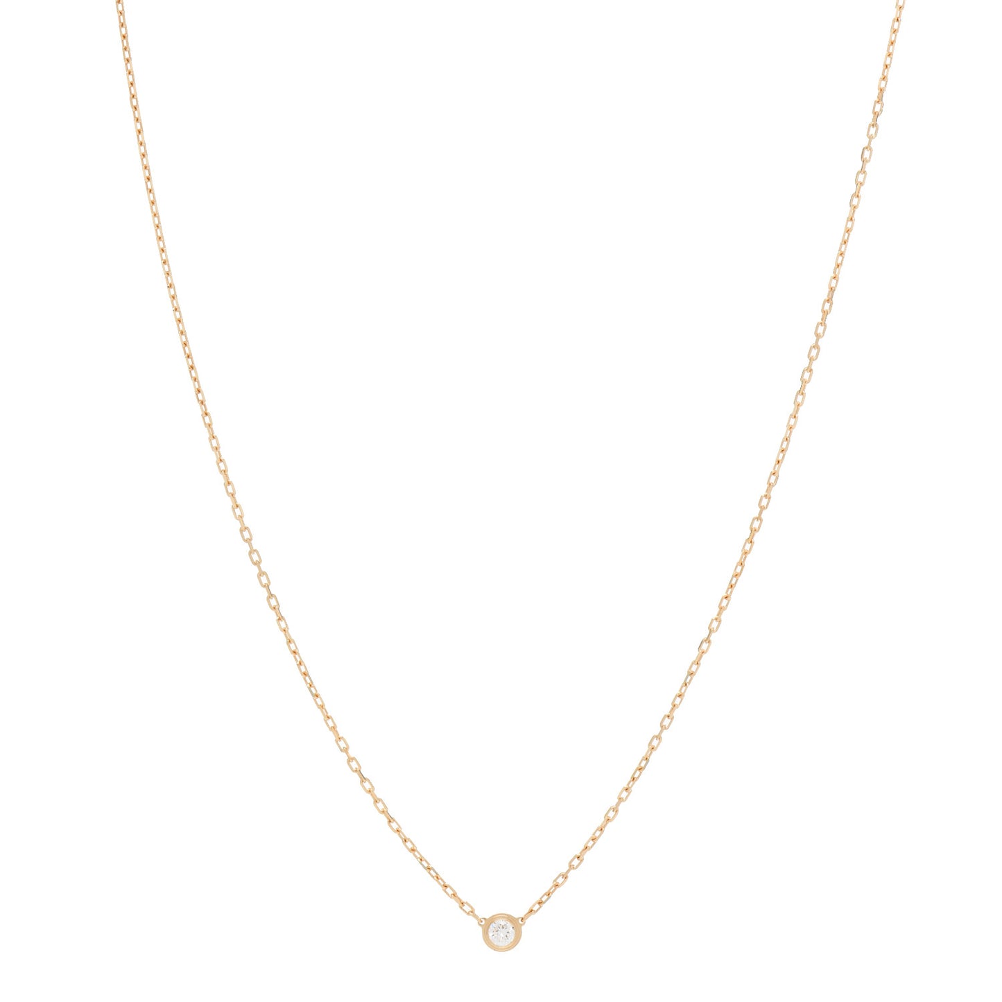 18K Yellow Gold Diamond SM D'Amour Pendant Necklace