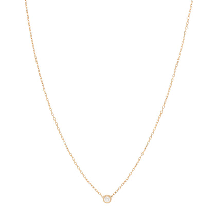 Cartier 18K Yellow Gold Diamond SM D'Amour Pendant Necklace 1 of 6