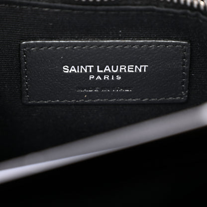 Saint Laurent Calfskin Y Quilted Monogram Toy Loulou Crossbody Bag Black 6 of 11