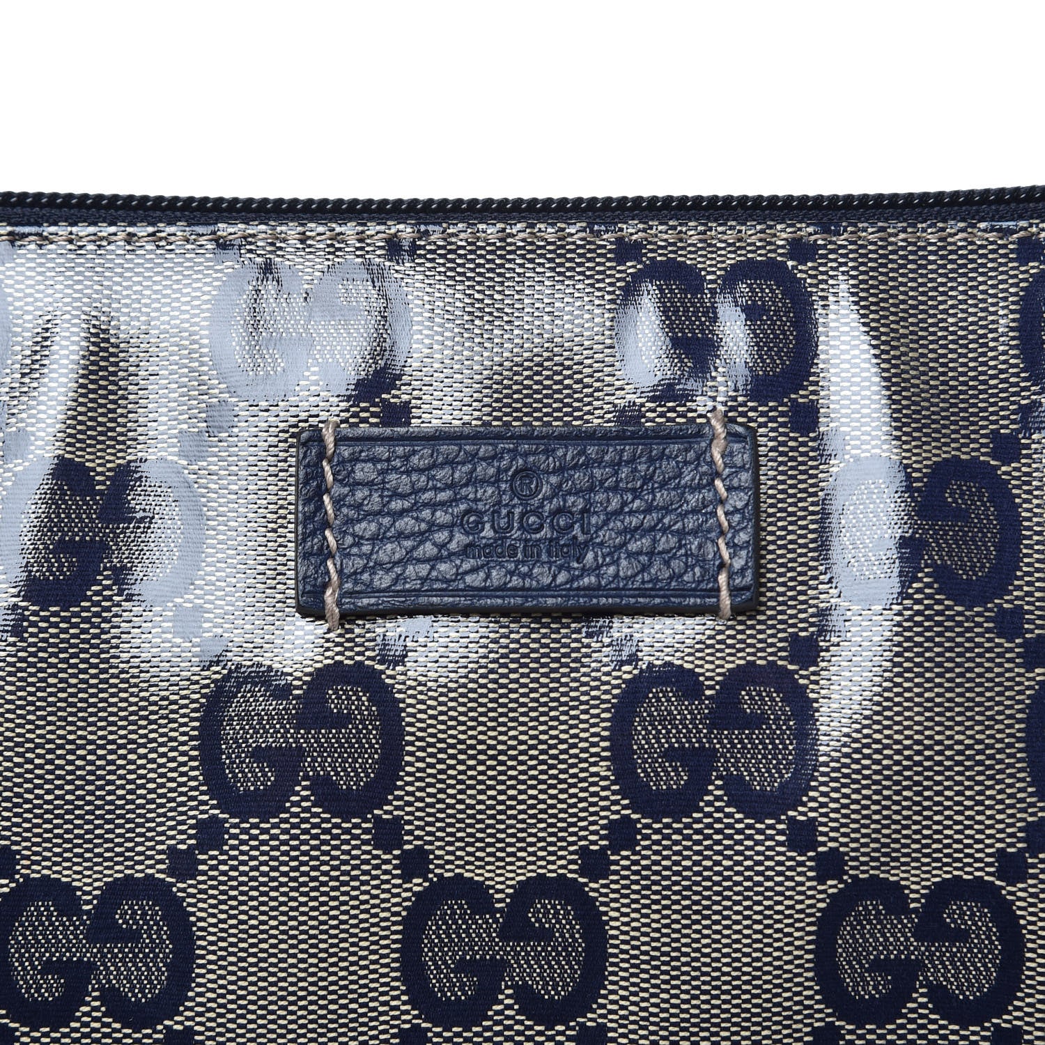 Gucci Crystal Monogram Messenger Bag Navy 9 of 10