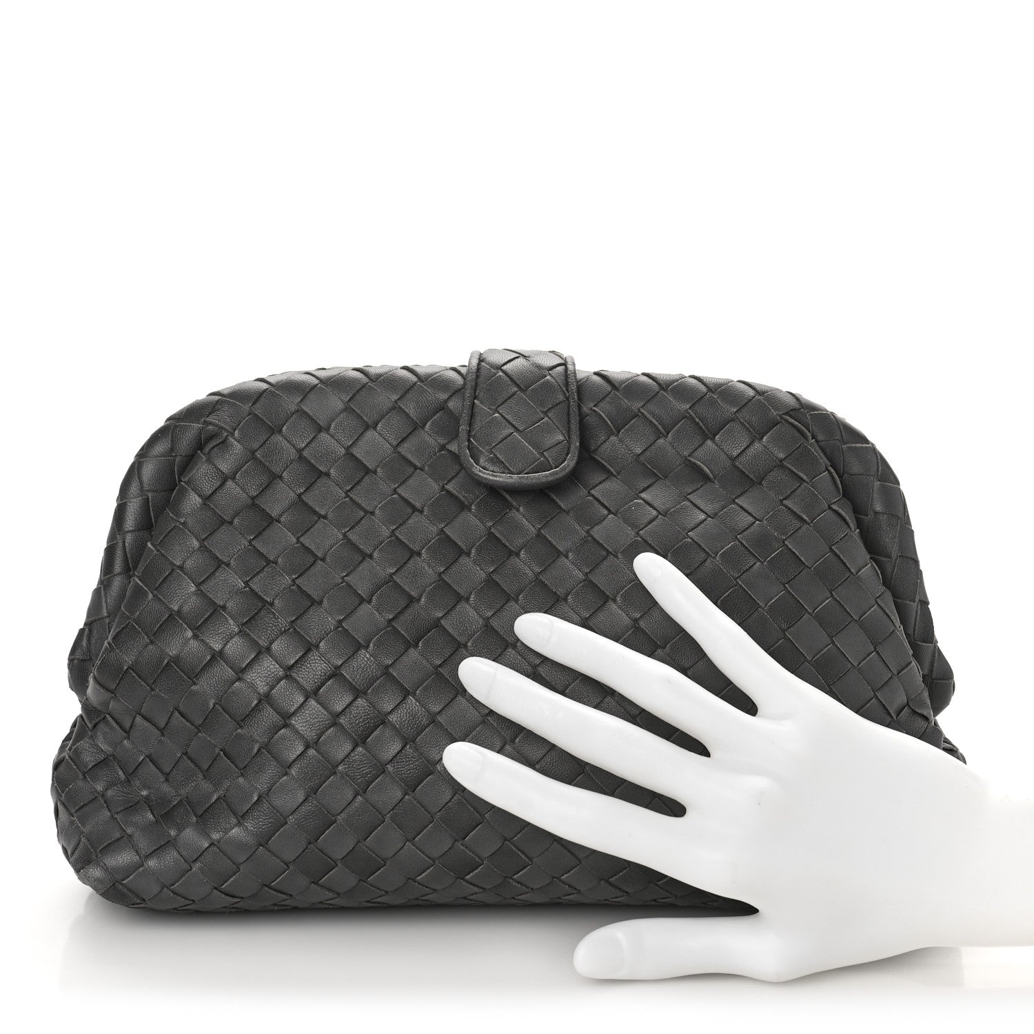 Bottega Veneta Nappa Intrecciato The Lauren 1980 Clutch Ebano 3 of 10