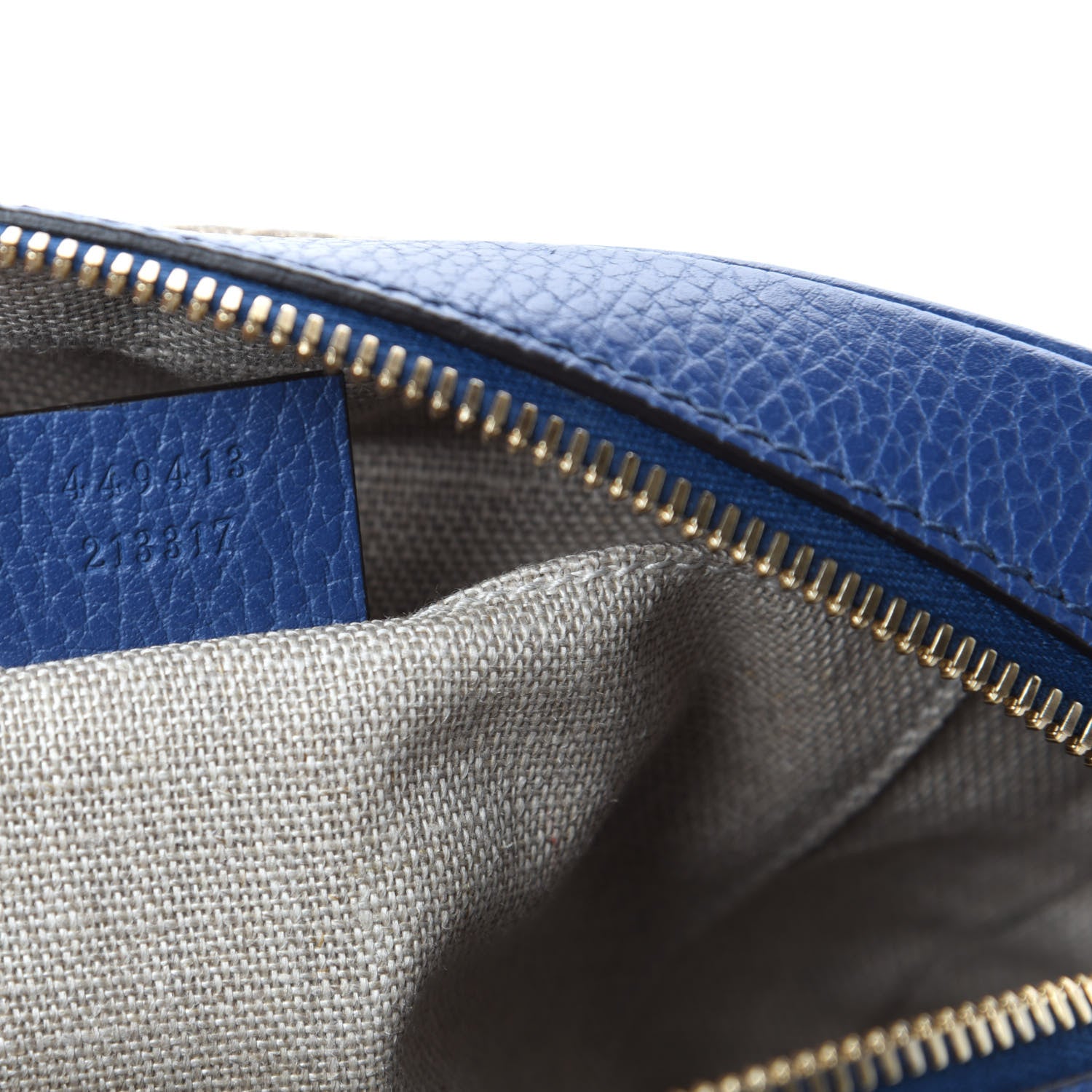 Gucci Monogram Dollar Calfskin Mini Bree Messenger Bag Beige Ebony Caspian 7 of 9
