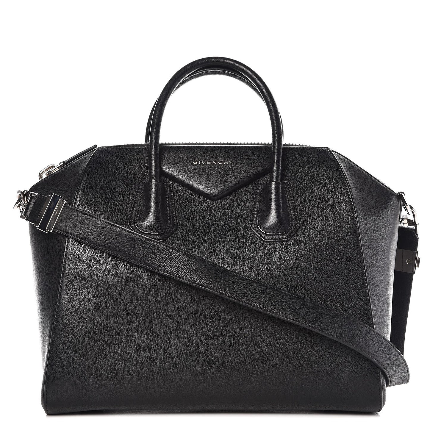Sugar Goatskin Medium Antigona Black