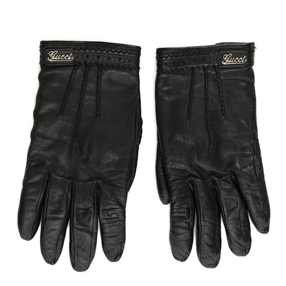 Gucci Donna Nappa Gloves 7.5 Black 1 of 13